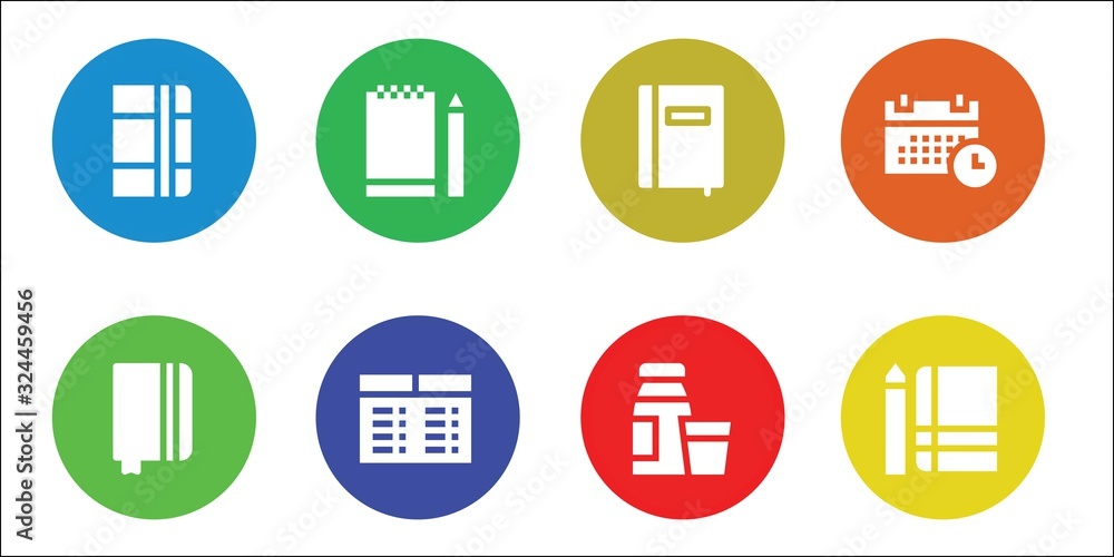 Modern Simple Set of diary Vector filled Icons Modern Simple Set of diary Vector filled Icons