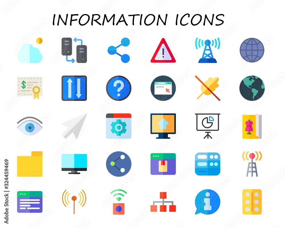 information icon set