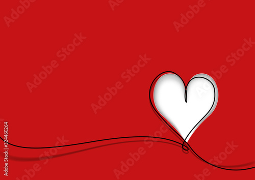 Greeting Card with Cute Hea...