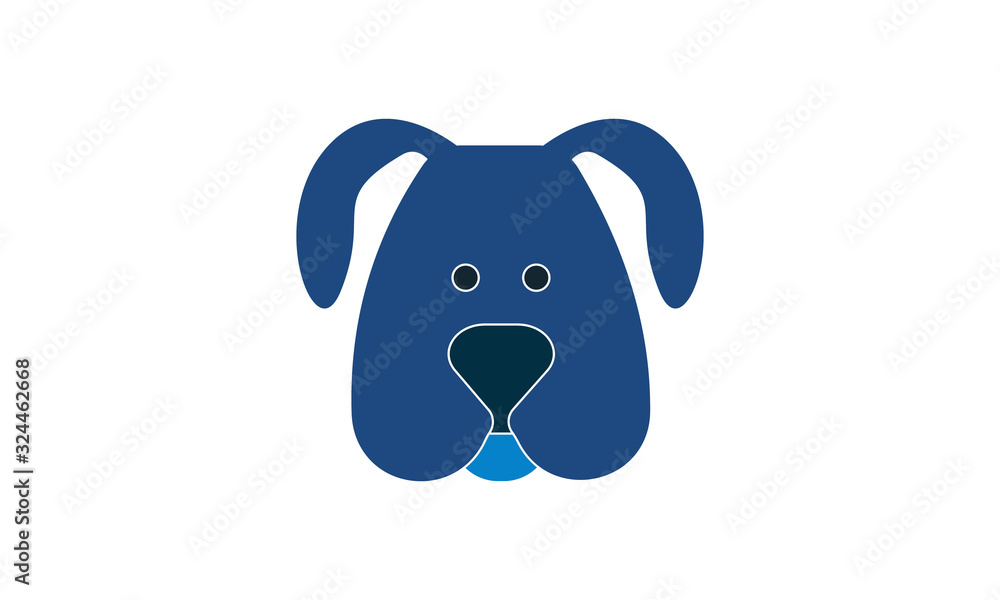 Cute dog face icon for pet-related designs Cute dog face icon for pet-related designs
