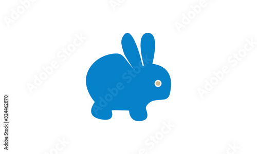 Rabbit icon isolated on white background vector image