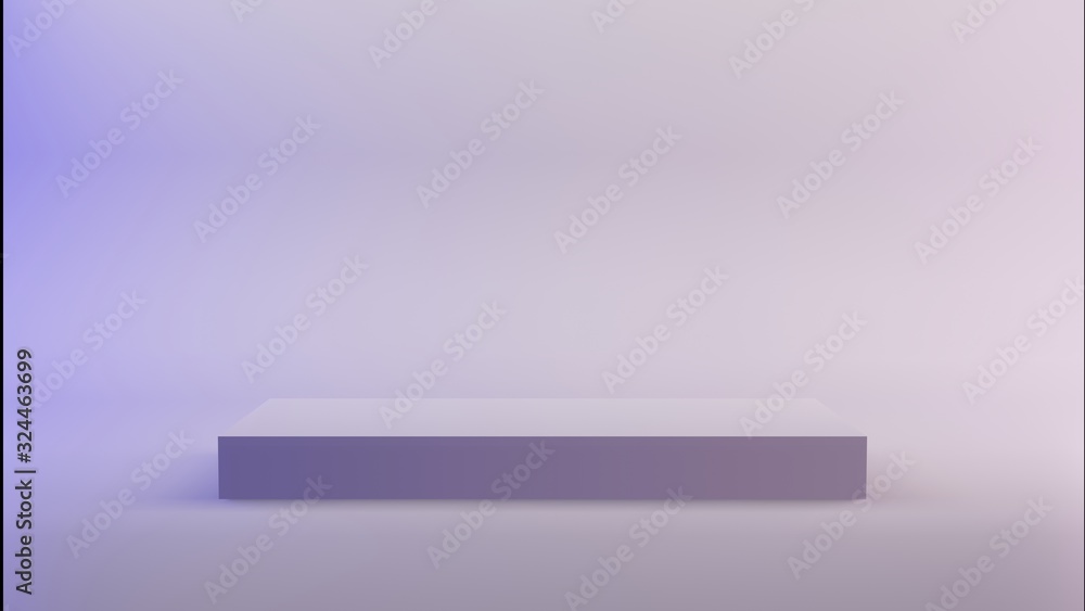 Obraz premium Pedestal cube podium minimal studio background for show product.