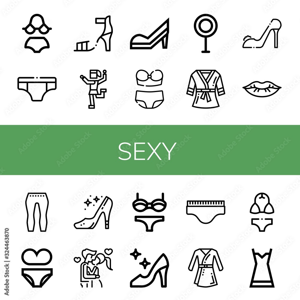 Fototapeta premium Set of sexy icons