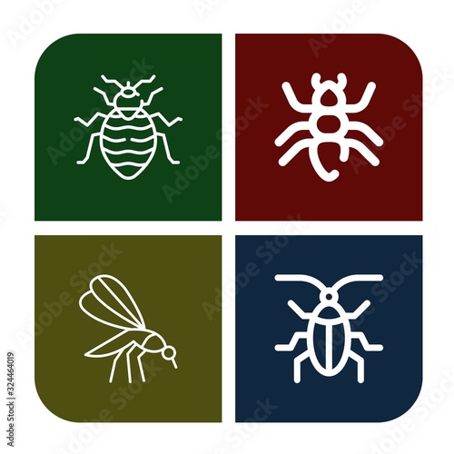 mosquito icon set
