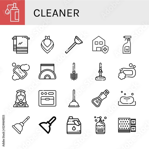 cleaner simple icons set