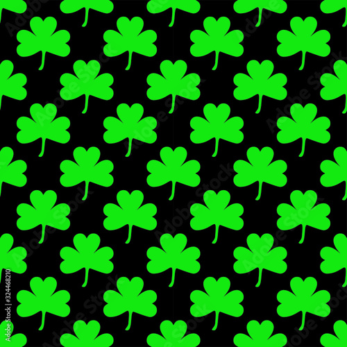 seamless background. Clover Pattern Background. Leaves Seamless Pattern Background