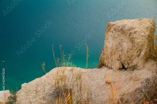 Blue lake at Kamphaeng Phet province photo