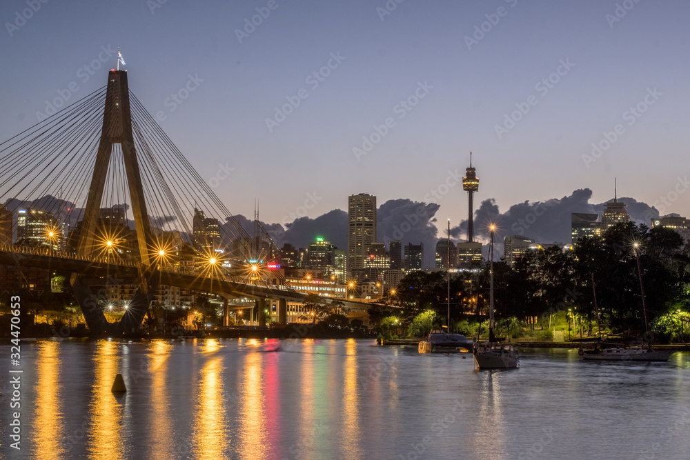 Obraz premium cityscape at dawn