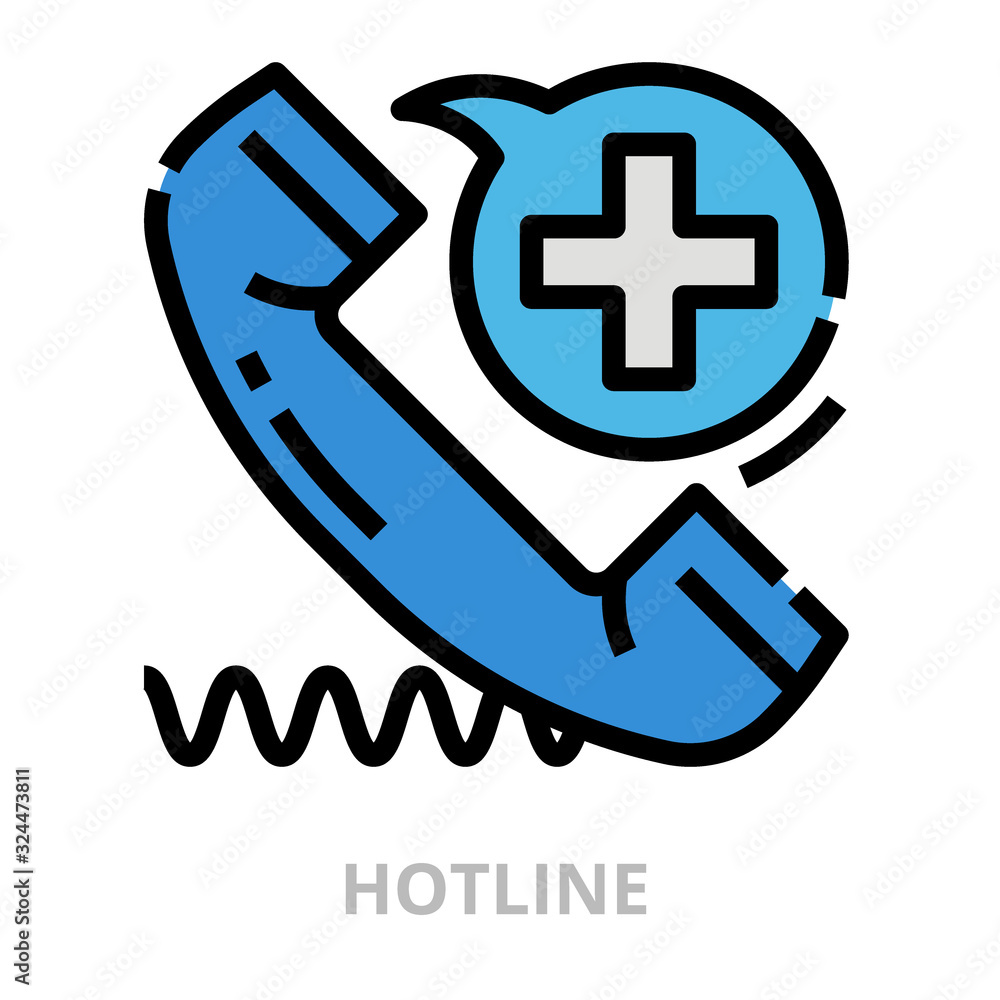 Obraz premium Hotline icon