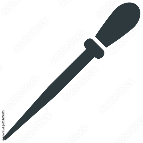 Wood chisels icon on white background	