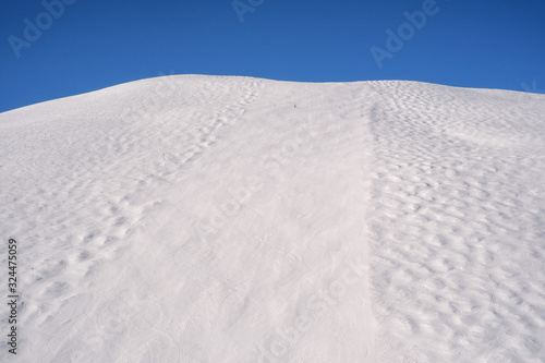 Empty ski slope in Alpe d'Huez