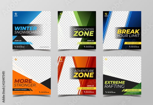 Sport banner for digital marketing, social media post, flyer and web banner