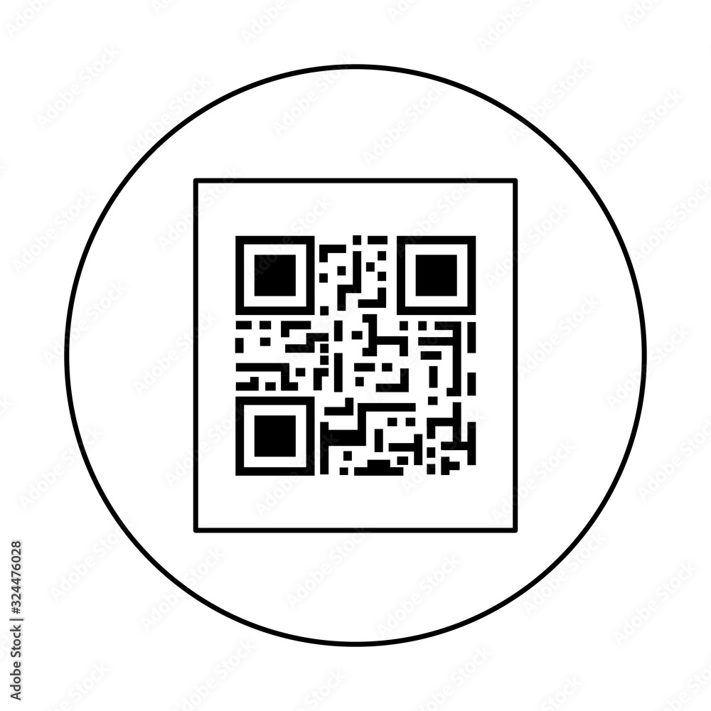 classic qr code isolated icon vector illustration design