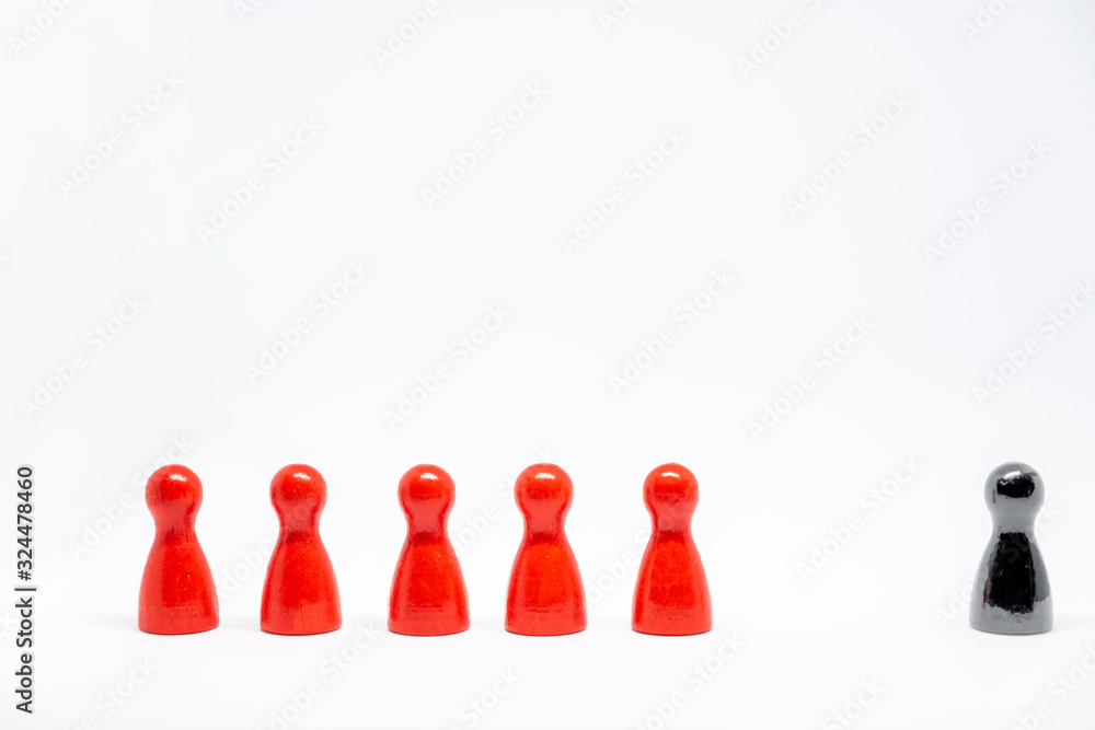 Isolation, Abgrenzung, selten, ausgeschlossen, Figuren Isolation, Abgrenzung, selten, ausgeschlossen, Figuren