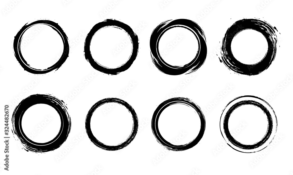 Grunge Cycle Border , Brush Circle Frame graphic vector Grunge Cycle Border , Brush Circle Frame graphic vector