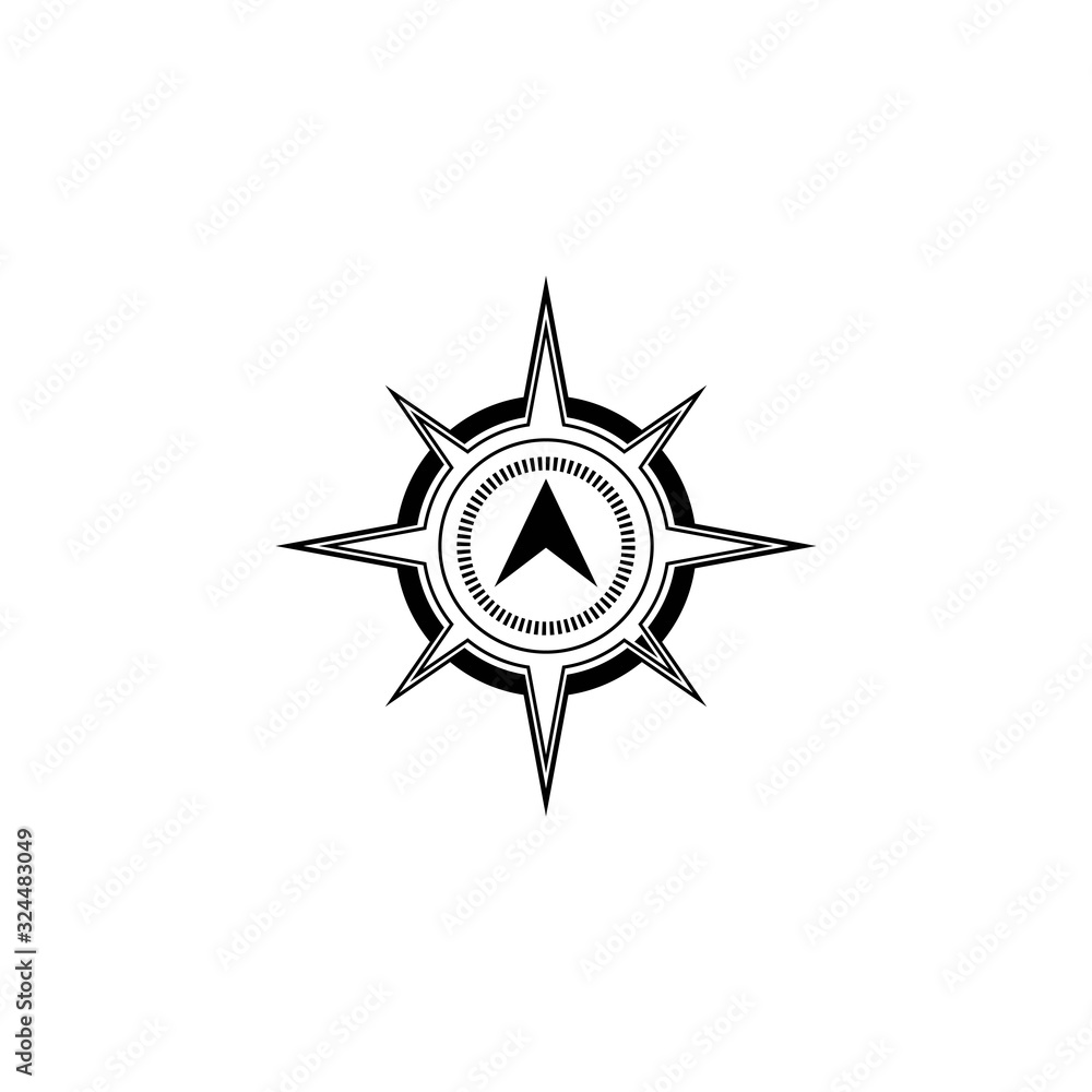 Compass icon Vector Illustration design Logo Compass icon Vector Illustration design Logo