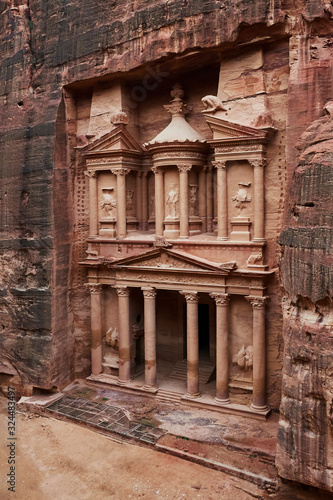  Al Khazneh (The Treasury) at Petra.Petra, Jordan.January, 30, 2020