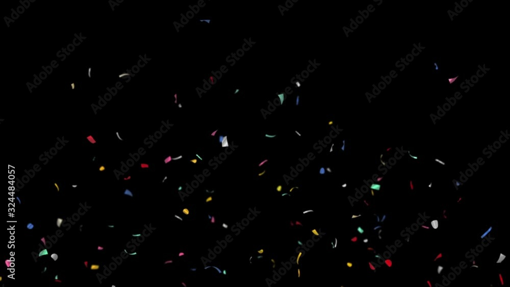 Confetti / with Alpha Matte Channel Confetti / with Alpha Matte Channel