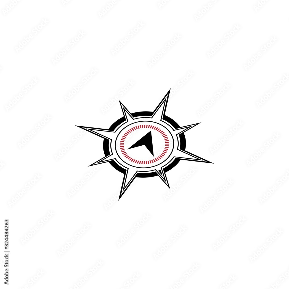 Compass icon Vector Illustration design Logo Compass icon Vector Illustration design Logo