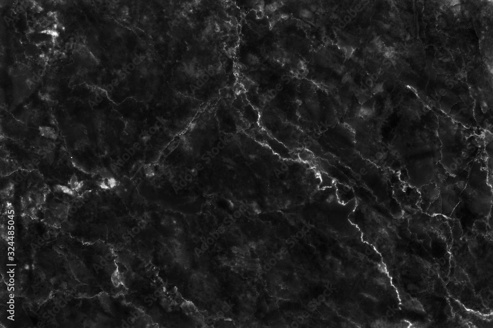Black grey marble texture background, natural tile stone floor with seamless glitter pattern for interior exterior and design ceramic counter.