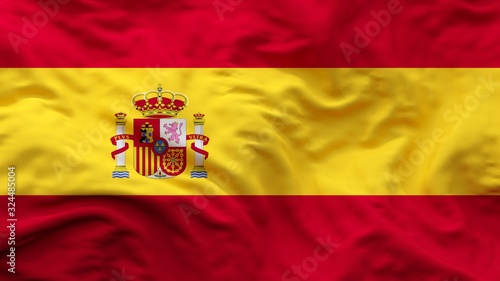 Spain national Flag textile cloth fabric waving 