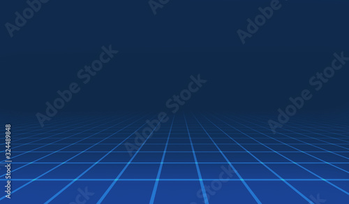 Abstract futuristic web on dark blue background. Technology style.