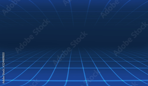 Abstract futuristic web on dark blue background. Technology style.