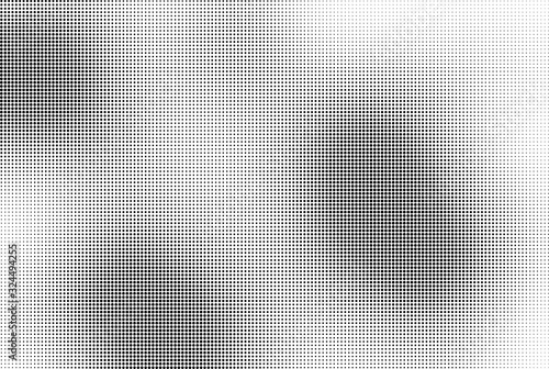 Wallpaper Mural Abstract halftone wave dotted background. Template of black dots on a white background. Chaotic monochrome texture Torontodigital.ca