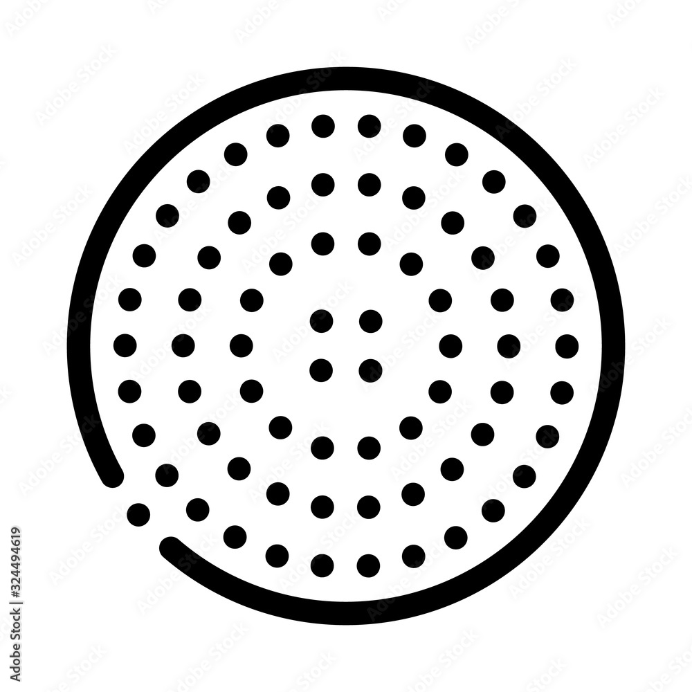 Golf Ball Icon Vector. Outline Golf Ball Sign. Isolated Contour Symbol Illustration Golf Ball Icon Vector. Outline Golf Ball Sign. Isolated Contour Symbol Illustration