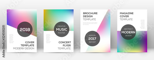 Flyer layout. Modern overwhelming template for Bro