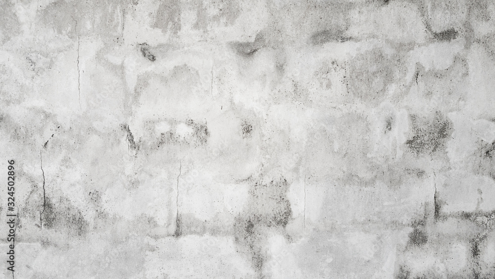 Fototapeta premium Wall old plaster wall traces gray crack