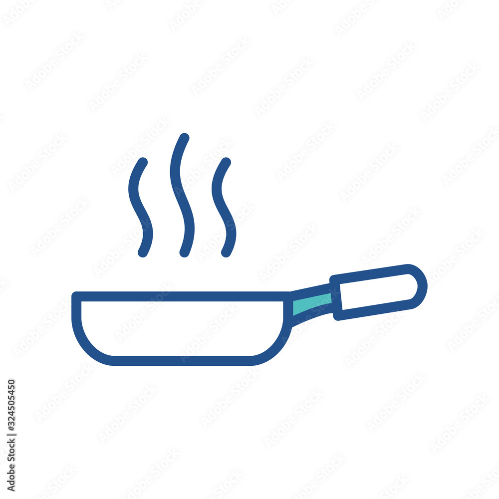 frying pen icon collection, trendy style frying pen icon collection, trendy style