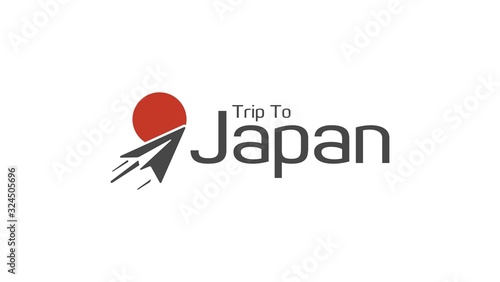 Template logo for travel agency. Text my trip. Concept near me. Geolocation pin with badge inside. Point map check location in navigation. Vector illustration. trip to japan