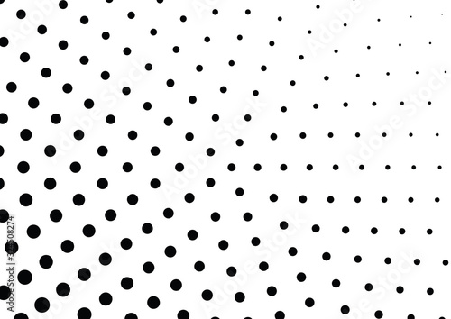Abstract halftone dotted background. Futuristic grunge pattern, dot and circles.  Vector modern optical pop art texture for posters, sites, business cards, cover, postcards, labels, stickers layout.