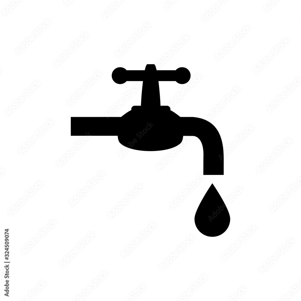 water faucet icon design vector logo template EPS 10 water faucet icon design vector logo template EPS 10