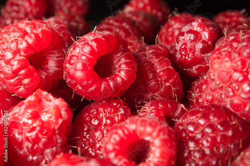Fresh raspberry  Close up