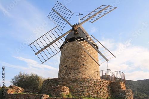 Collioure oil mill in the Vermeille coast, used for the crushing of olives oil, France
