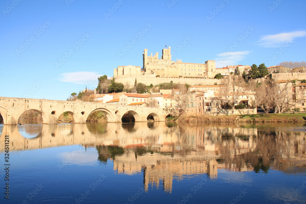 The amazing Saint-Nazaire and Saint Celse Cathedral in Beziers, Aude, France