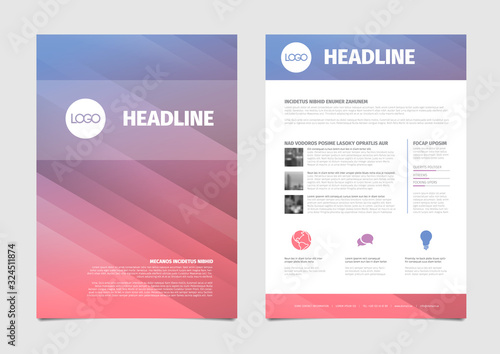 Modern brochure template flyer design vector template