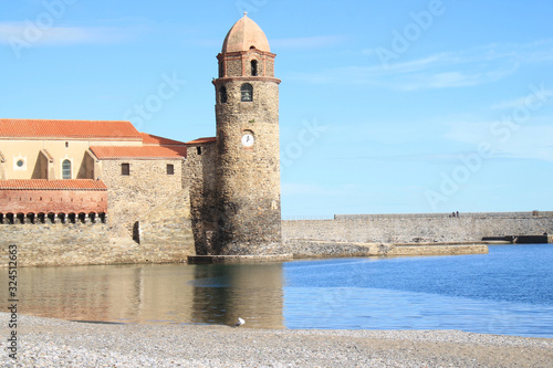 Notre dame des anges  church in Collioure, France photo