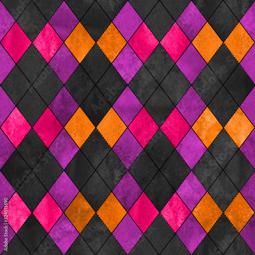 Colorful argyle seamless pl...