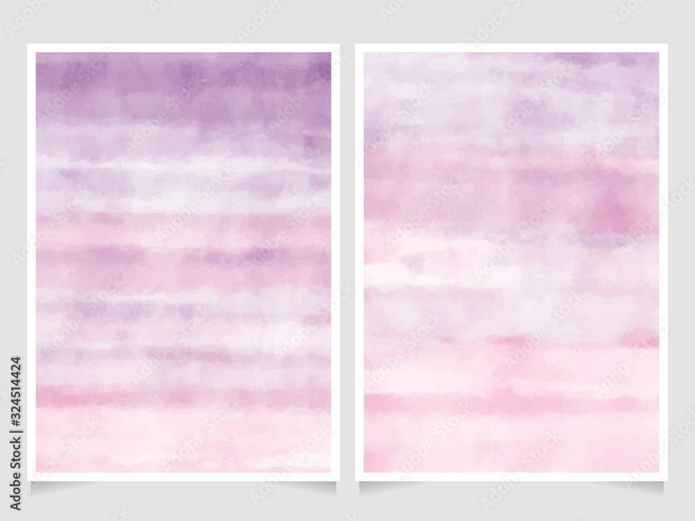 abstract pink and purple watercolor background for wedding invitation card 5x7