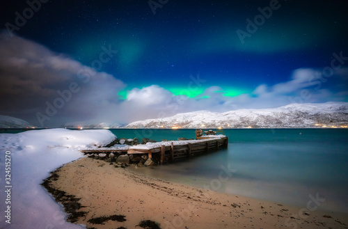 polar lights on Kvaloeya is...