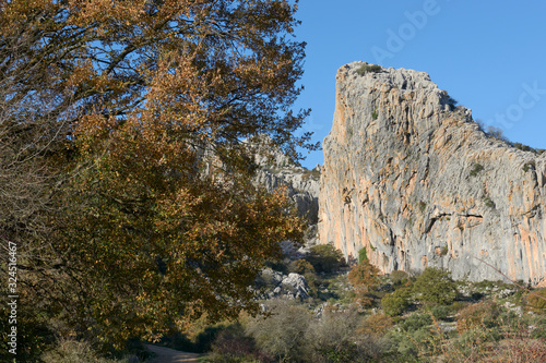 Climbing area in the mountains of Malaga. Spain. photo