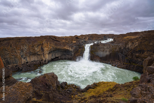 Aldeyjarfoss waterfalls in northern Iceland