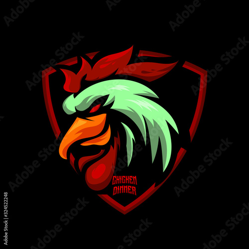 winner winner chicken dinner logo design