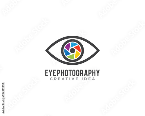 Photography Camera Logo Icon Design Vector