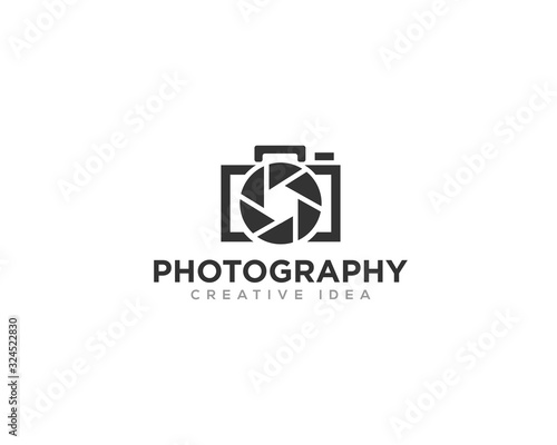 Photography Camera Logo Icon Design Vector