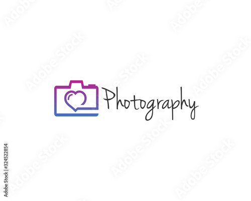 Photography Camera Logo Icon Design Vector