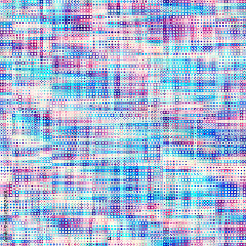 Abstract geometric pattern in low poly style. Pixel art style. Vector image.